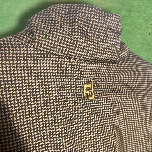 FOOTJOY Dryjoys Houndstooth Windbreaker Size Extra Large - Picture 9 of 12